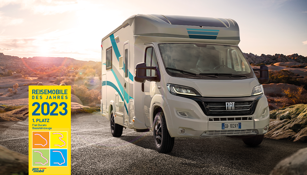 Promobil elected FIAT Professional Ducato as the \x22Best Motorhome Base Vehicle 2023
