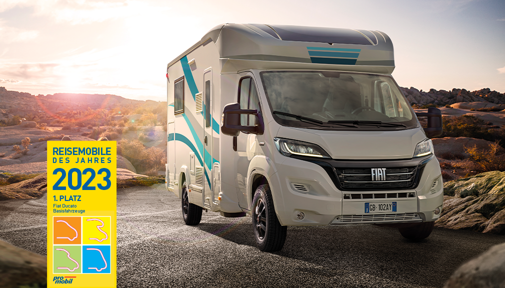 Le FIAT Professional Ducato a été élu "Meilleure base de camping-car 2023" par Promobil.-news-image