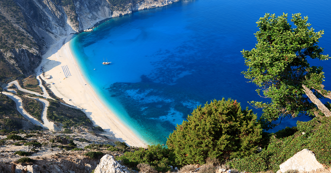 Les îles et les plages grecques en camping-car Fiat